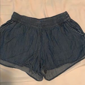 Jean lookalike flows shorts